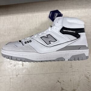 New Balance 650R Men's Size 11.5 White Black Casual Shoes BB650RWH